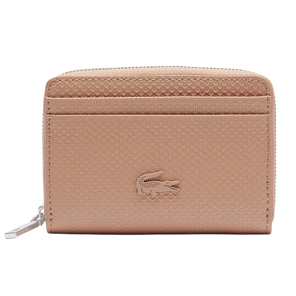 Portefeuille Rose Femme Lacoste coin pas cher