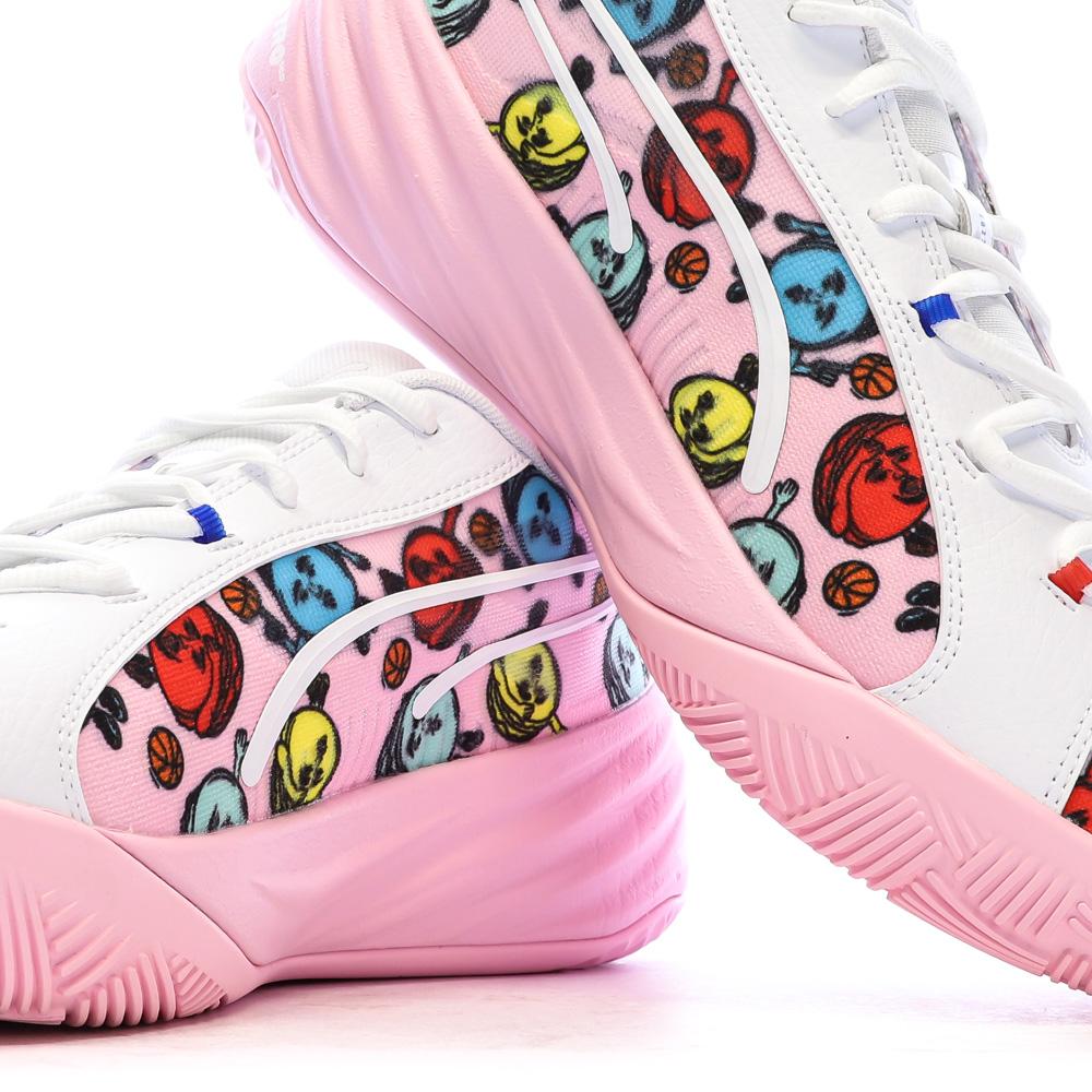 Chaussures de Basketball Rose Homme Puma Paris Games vue 7