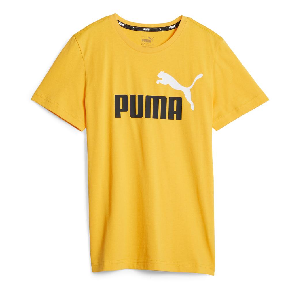 T-Shirt Jaune Garçon Puma Essentials Logo 586985 pas cher