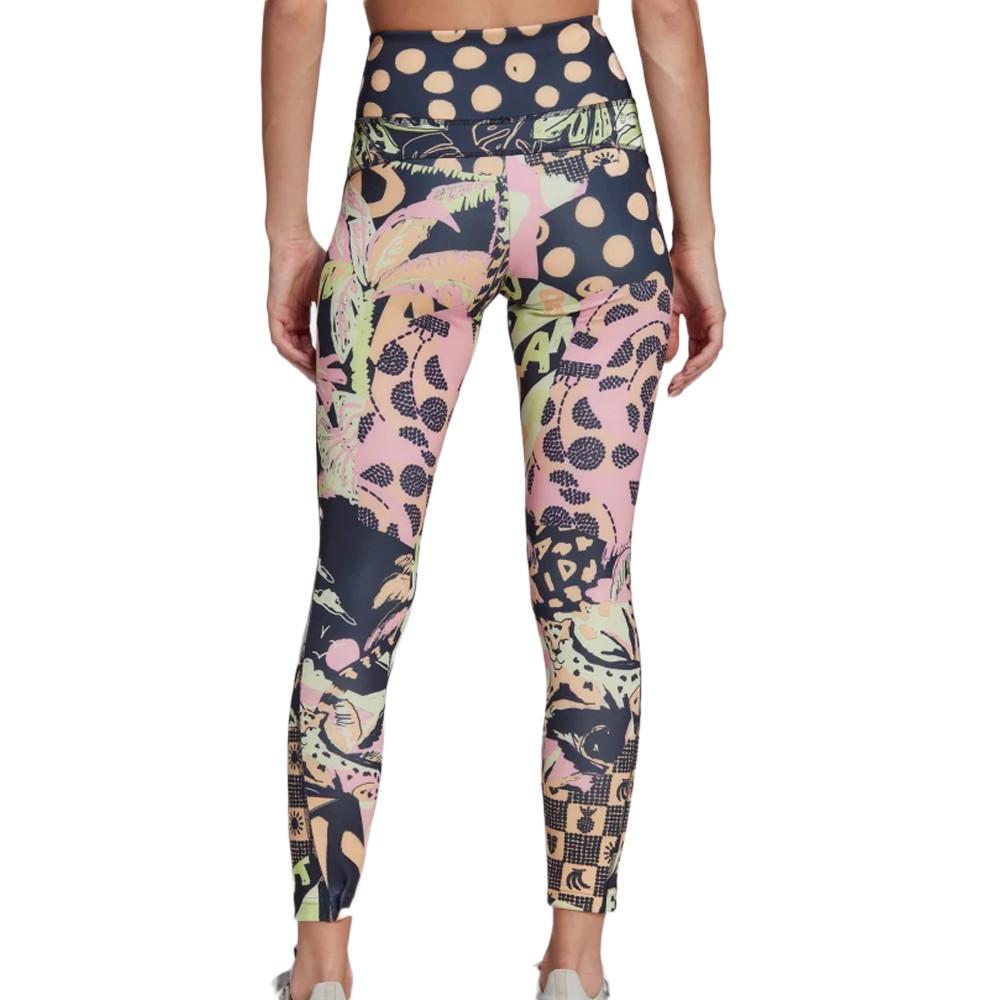 Legging Marine Imprimé Femme Adidas Farm Feel vue 2