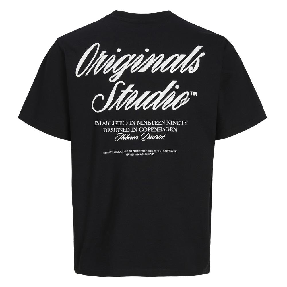 T-Shirt Noir Homme Jack & Jones Norrebro vue 2