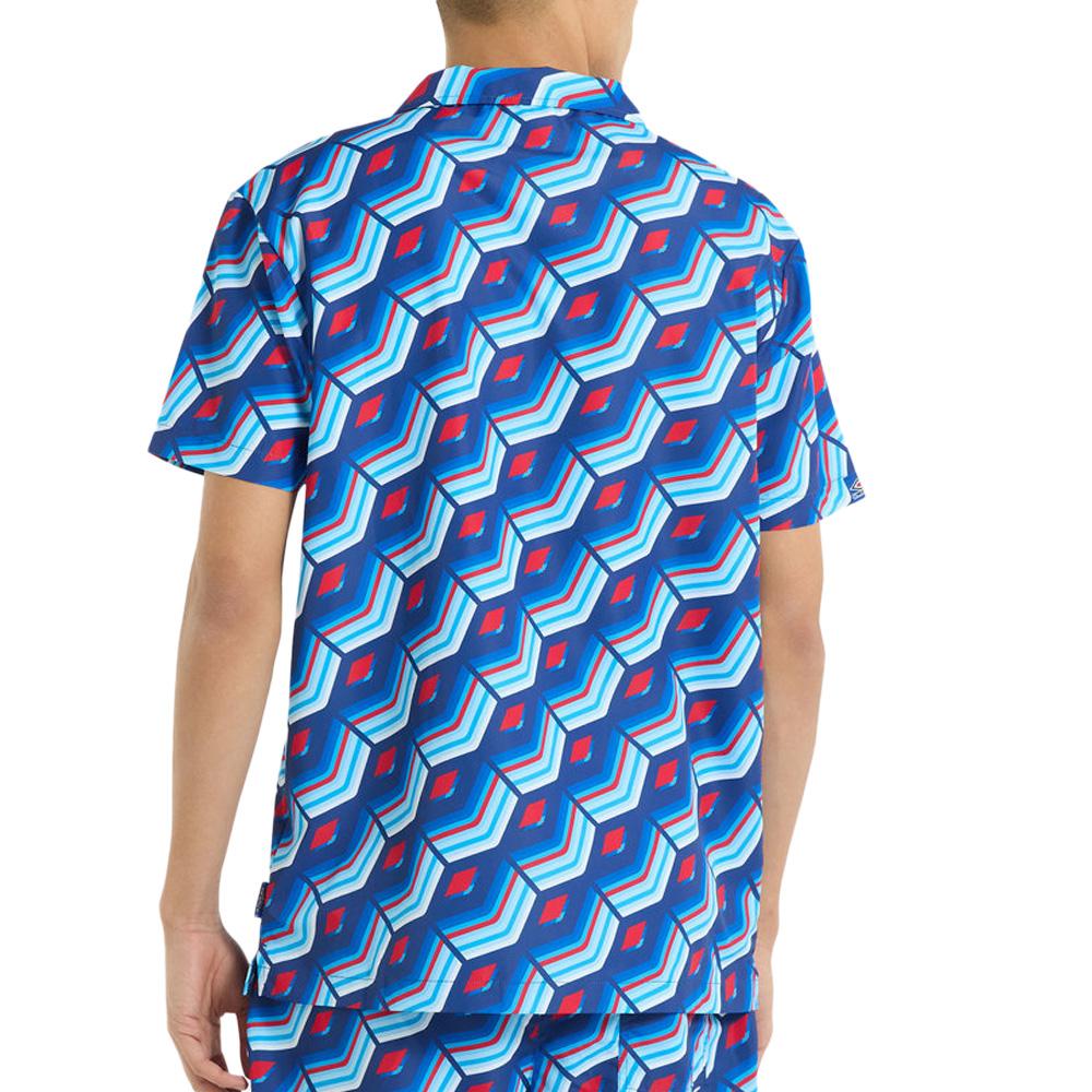 Chemisette Bleu Homme Umbro Printed Shirt Regale vue 2