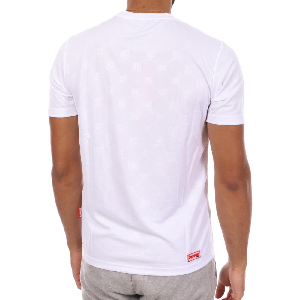 T-shirt Blanc Homme Supreme Grip Groud vue 2