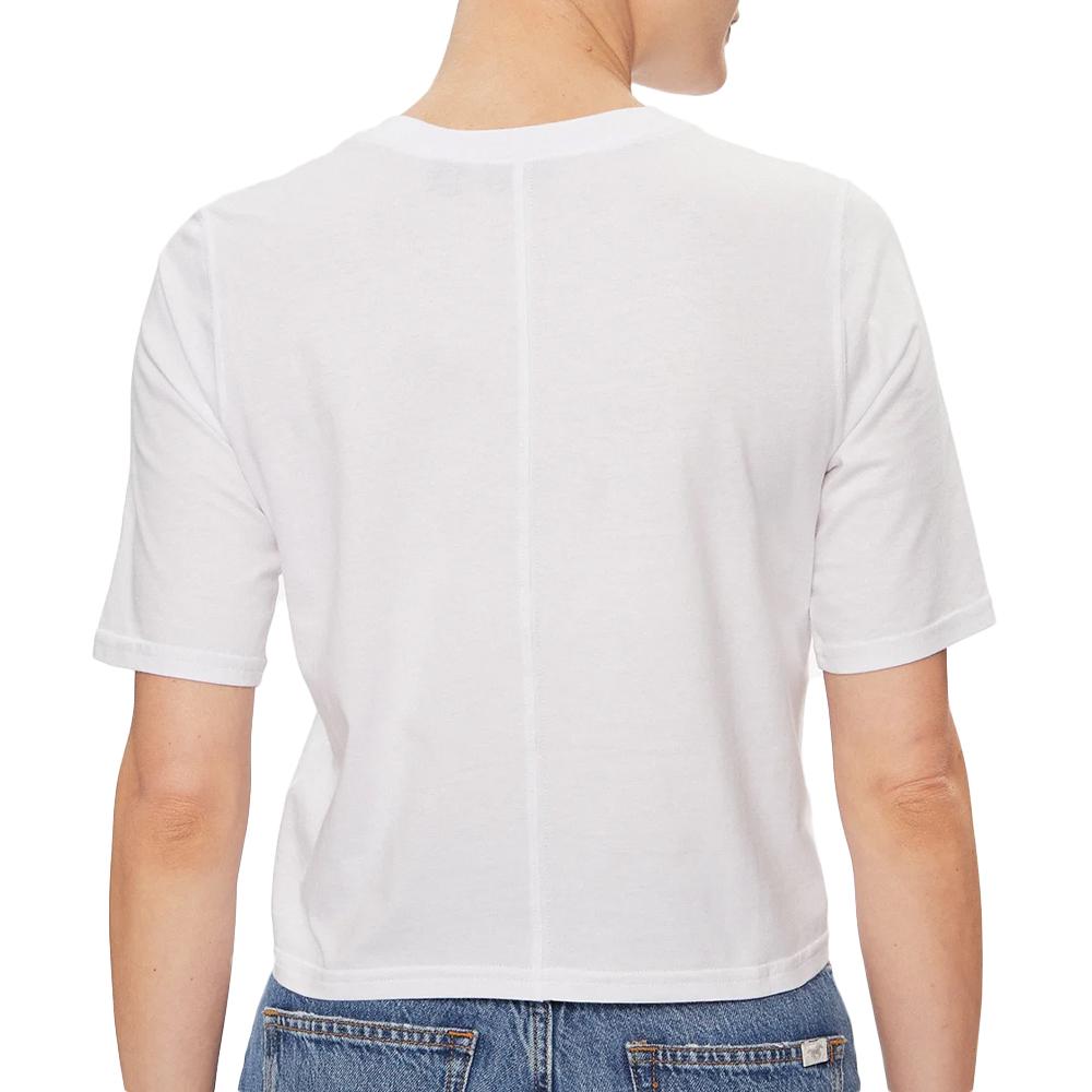 T-shirt Blanc Femme Calvin Klein Jeans 00GWS4K234 vue 2