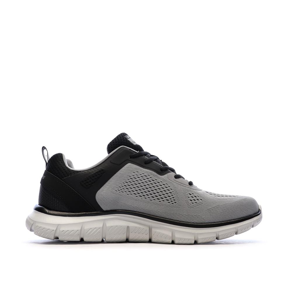 Baskets Grise Homme Skechers Track - Broader vue 2