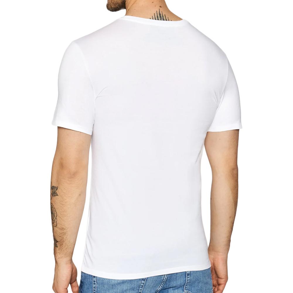 x3 T-shirt Blanc Homme Lacoste TH3321 vue 2