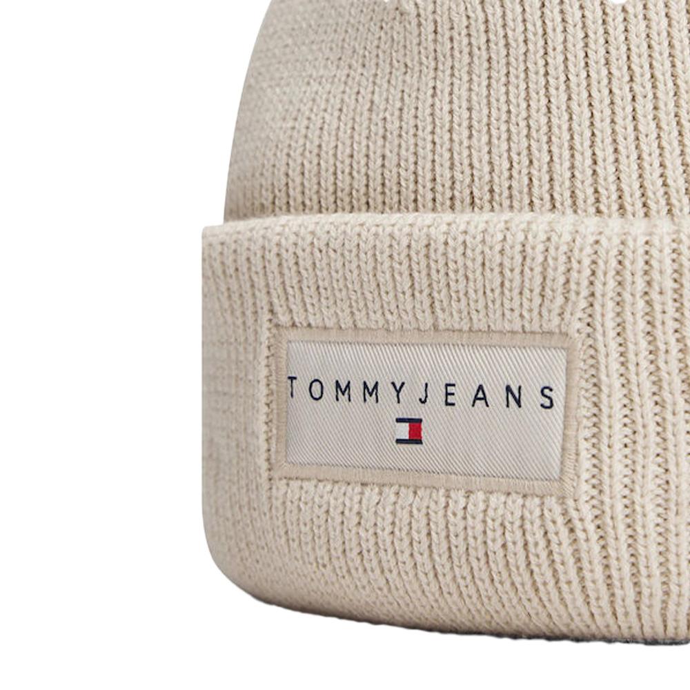 Bonnet Beige Mixte Tommy Hilfiger Linear Beanie vue 2