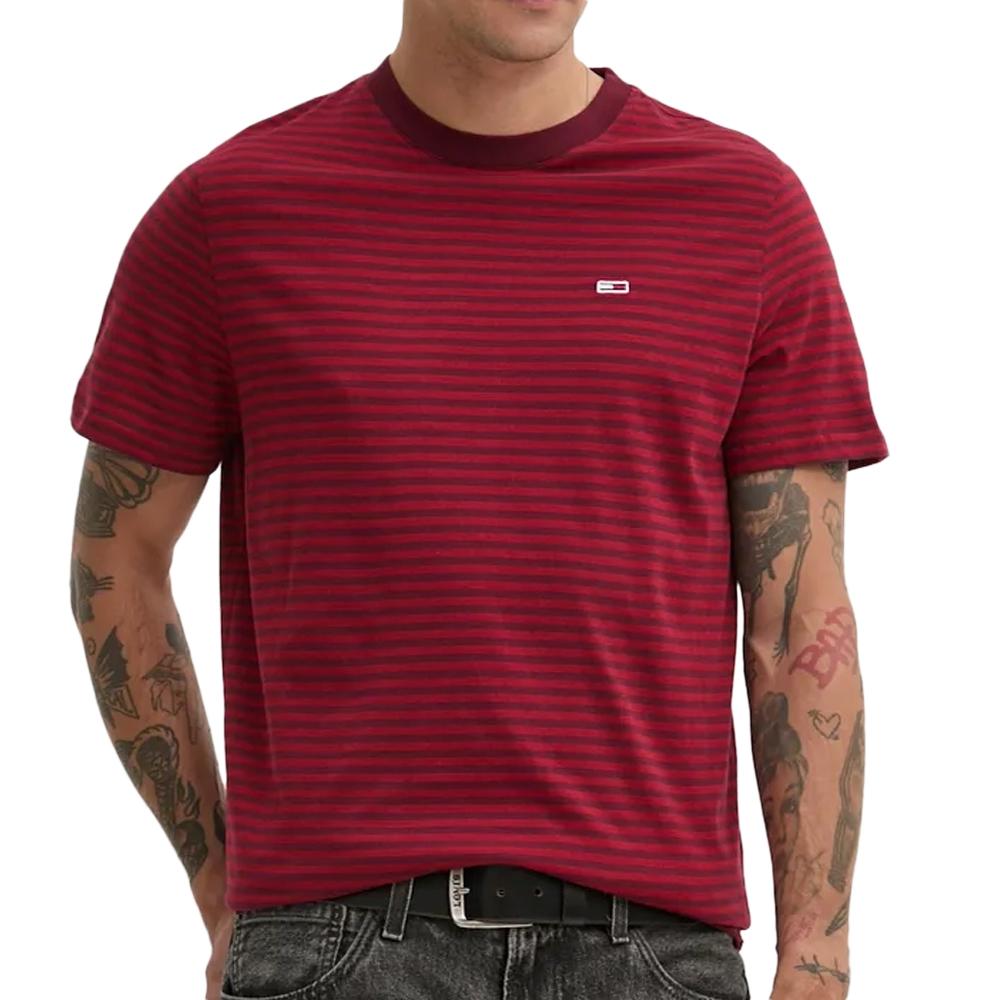 T-shirt Rouge Homme Tommy Hilfiger Entry pas cher