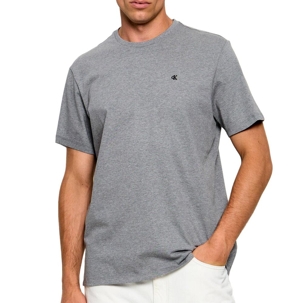Camiseta gris para hombre Calvin Klein Jeans Classic Monogram barato