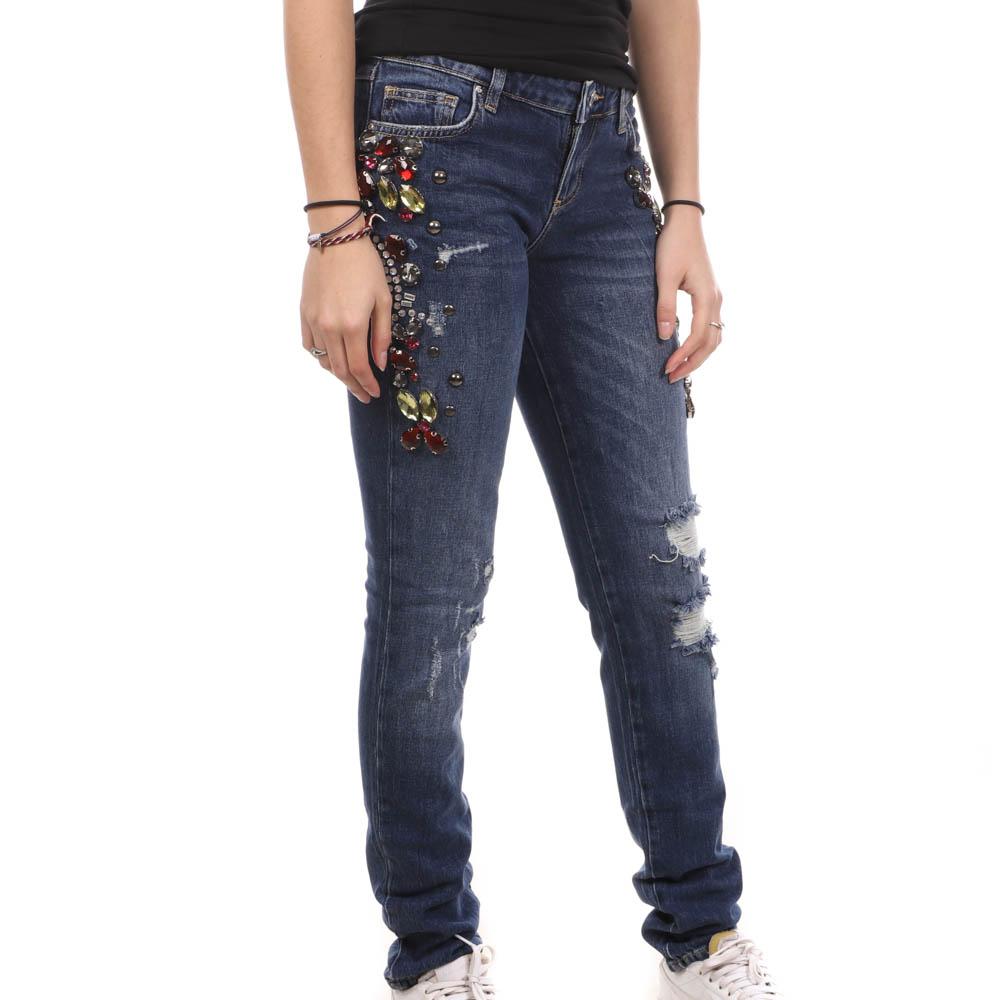 Jean Slim Bleu brut Femme Guess FYLT pas cher