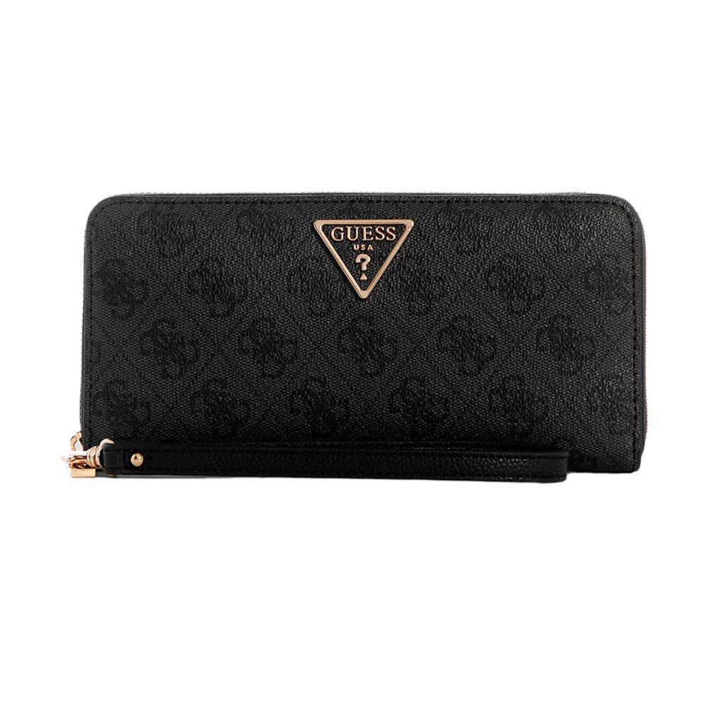 Portefeuille Noir Femme Guess Laurel pas cher