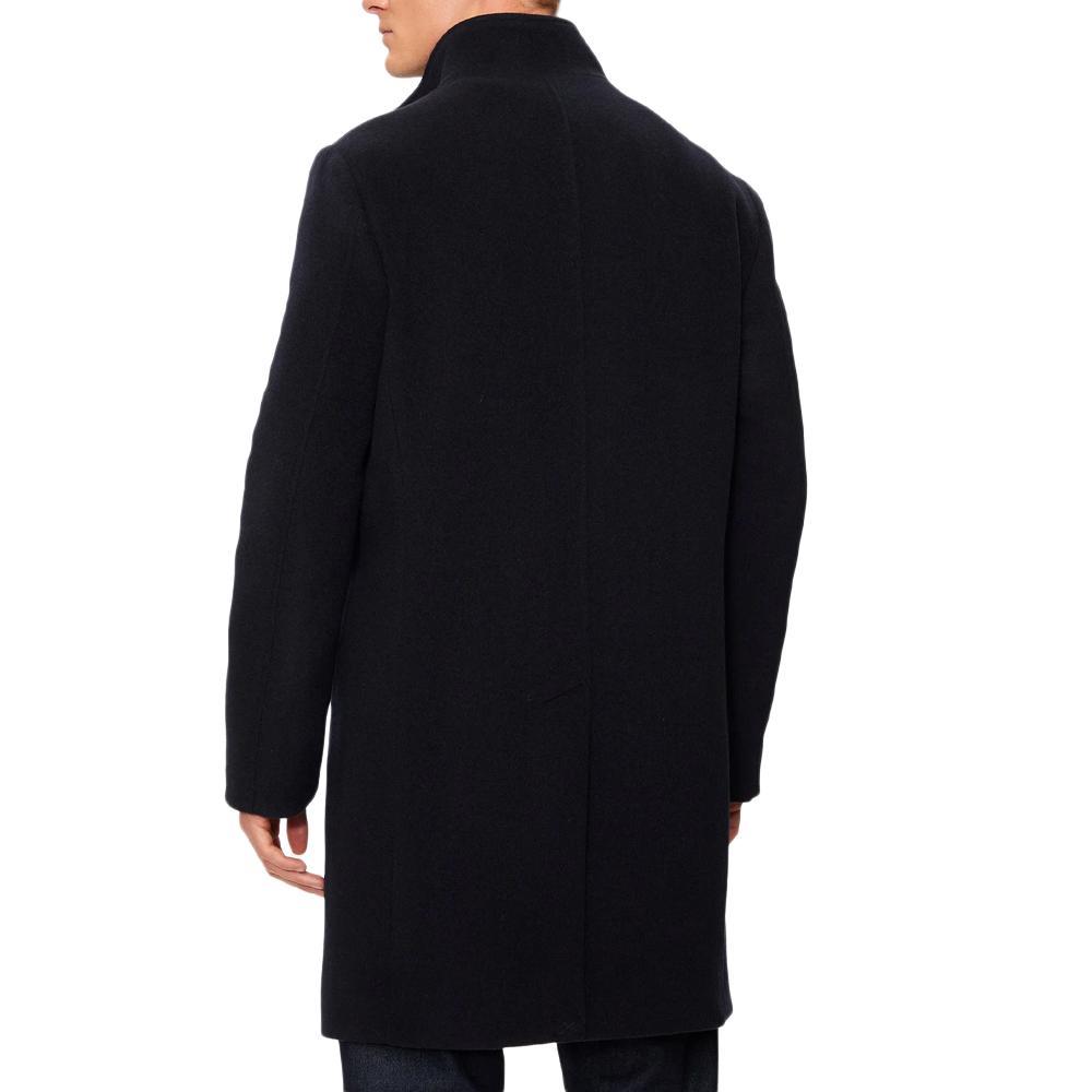 Manteau Noir Homme Tommy Hilfiger Collar vue 2