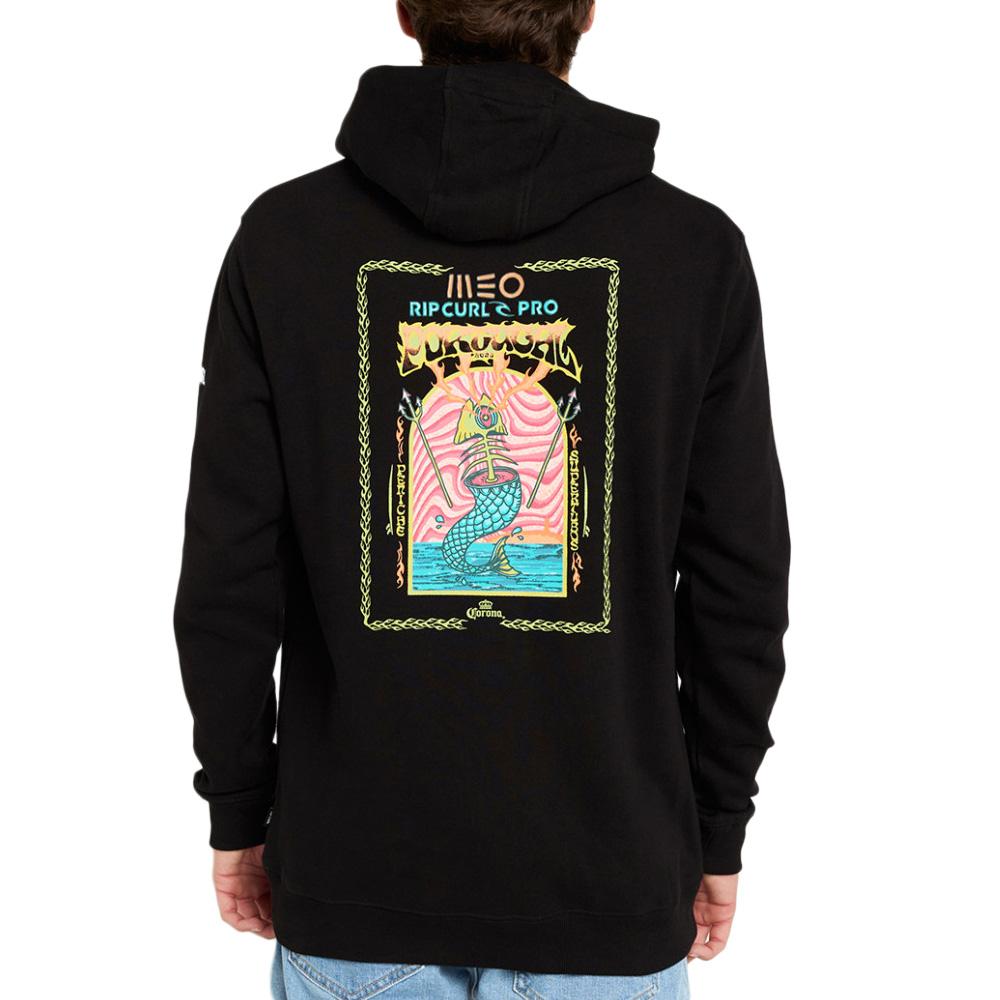 Sweat à Capuche Noir Homme Rip Curl Meo Rip Curl Pro vue 2