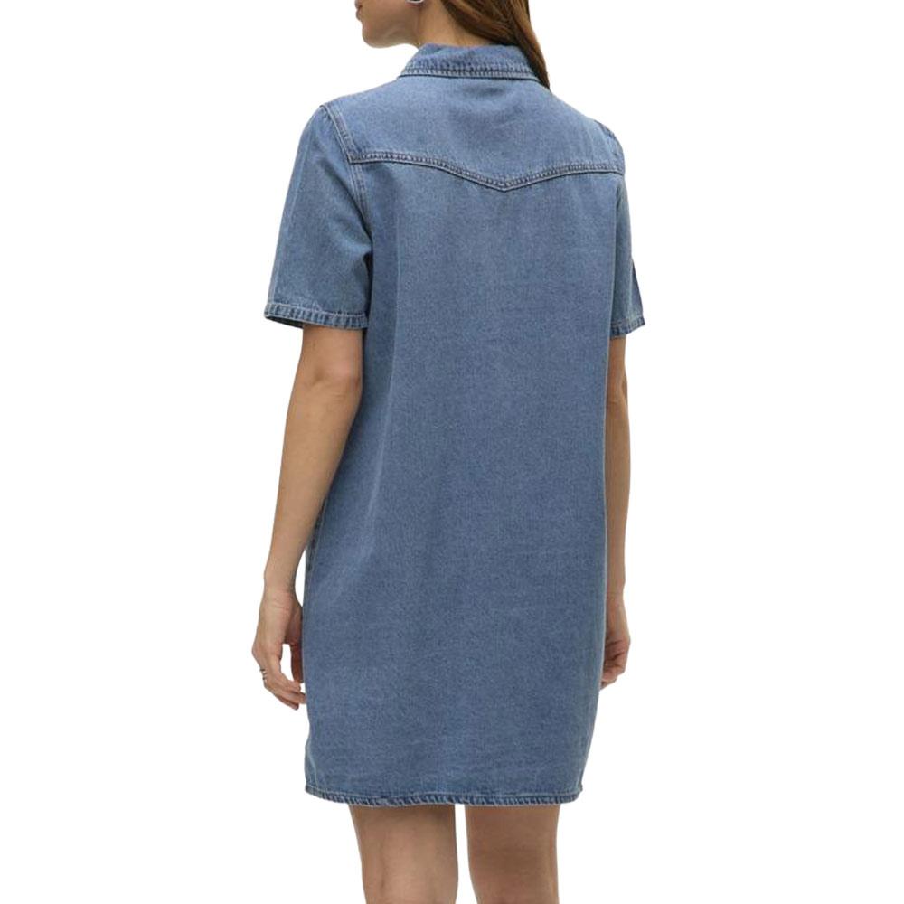 Robe en Jean Bleu Femme Vero Moda Austin 2/4 vue 2