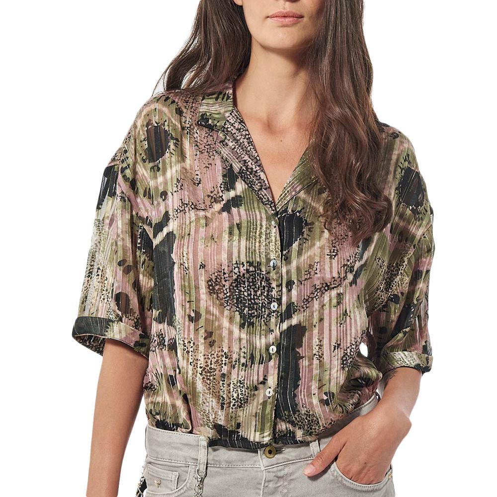 Blouse Fleurie Noir Femme Kaporal Neka pulp pas cher