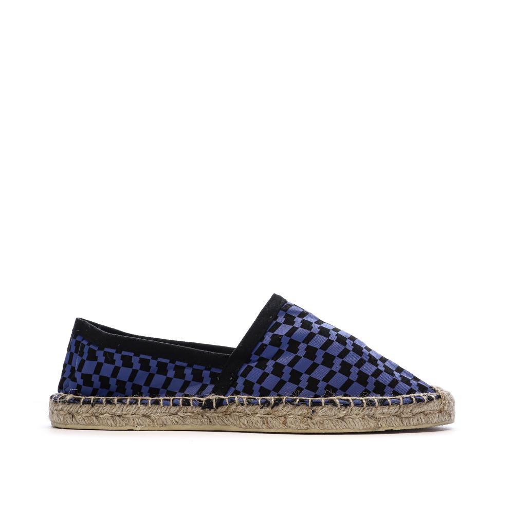 Espadrilles Damier Bleu/Noir Homme Ushuaia Dimitri vue 2