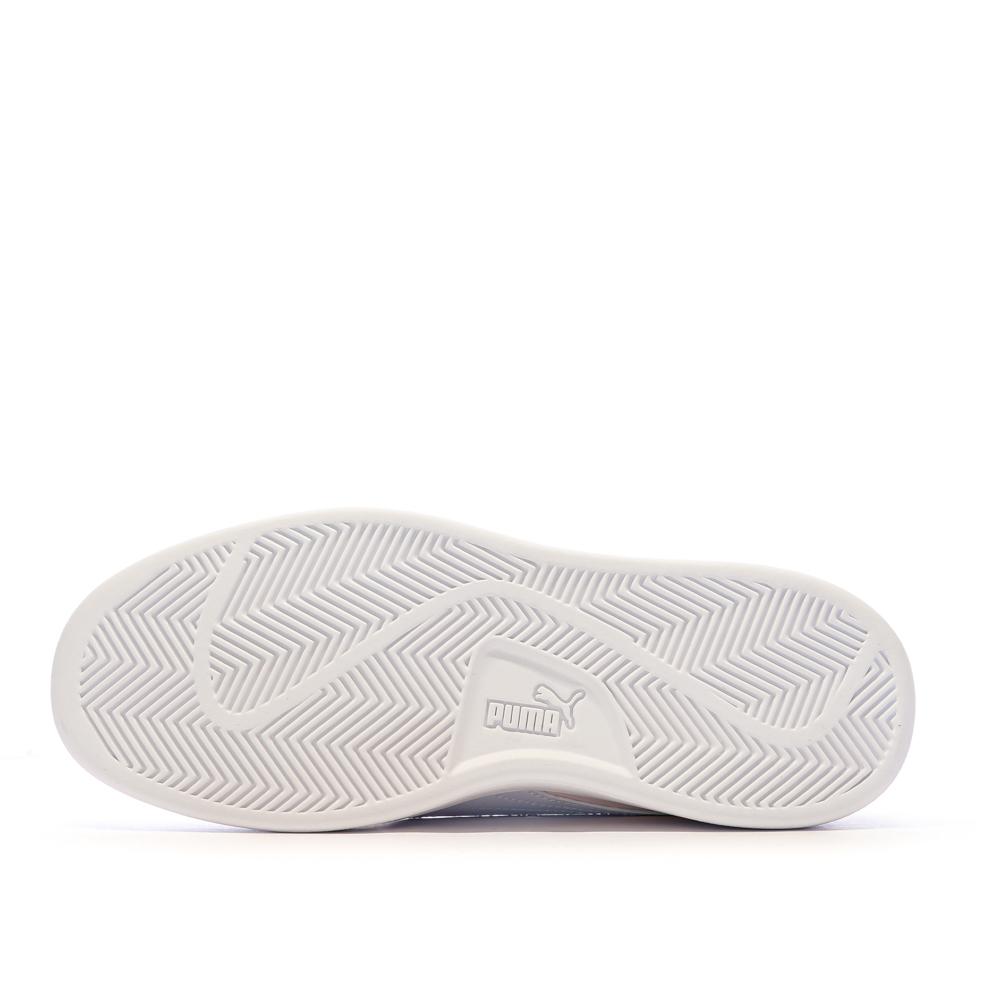 Baskets Rose/Blanc Femme Puma Smash vue 5