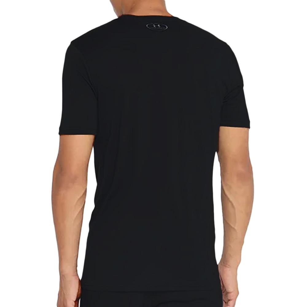 T-shirt Noir homme Under Armour Boxed Sportstyle vue 2