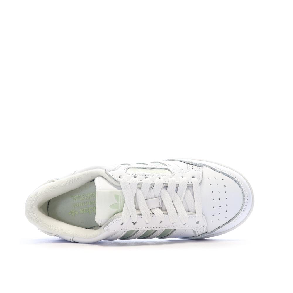 Baskets Blanc/Vert Femme Adidas Continental 80 Stripes vue 4