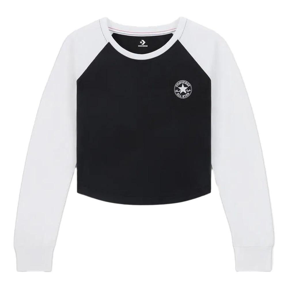 T-Shirt Noir Femme Converse Cozy Raglan pas cher