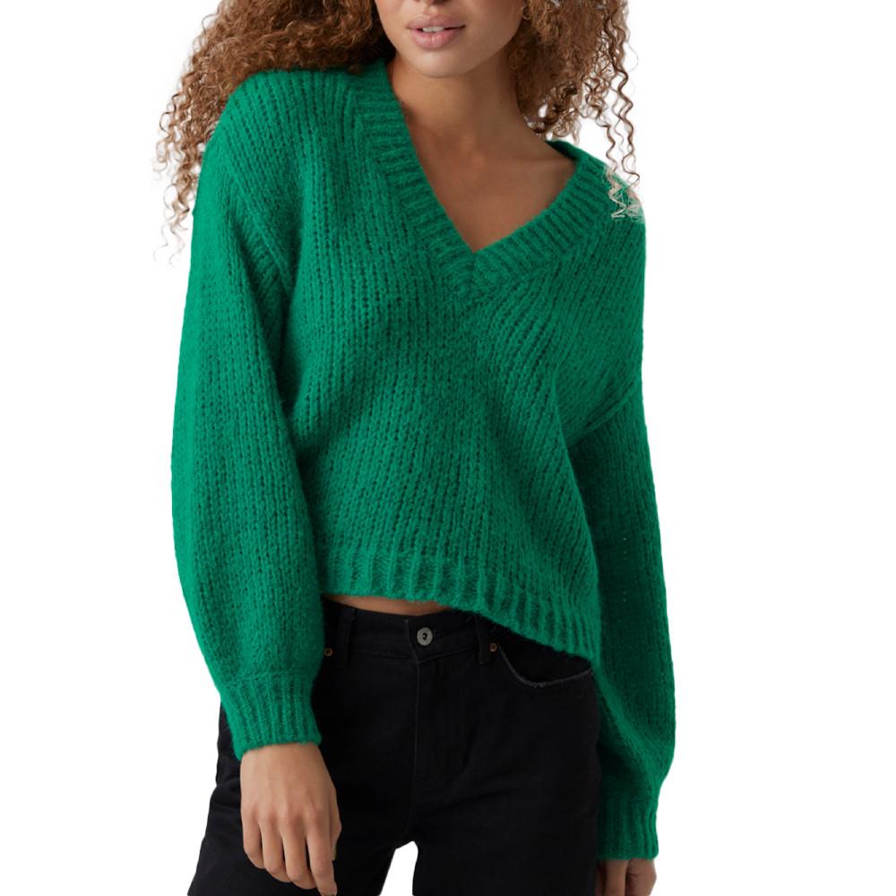 Pull Vert Femme Vero Moda Cropped pas cher