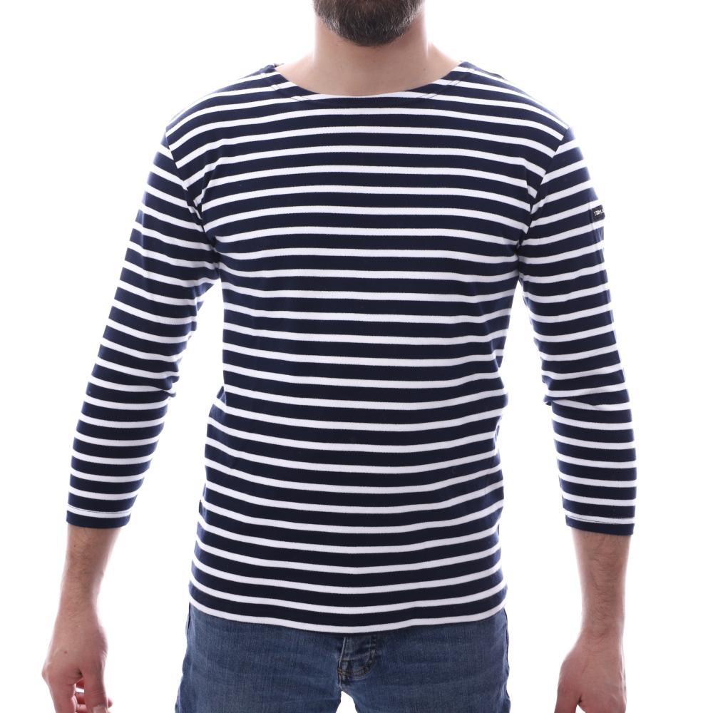 T-Shirt Marine à rayures Homme Teddy Smith OCEAN pas cher