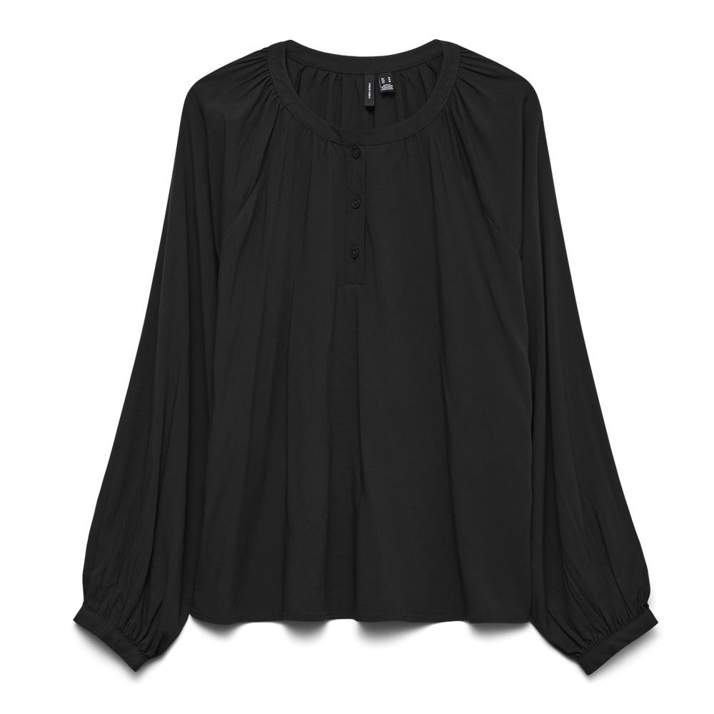 Blouse Noire Femme Vero Moda Bella pas cher