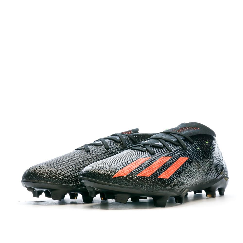 Chaussures de foot Noires Homme Adidas X Speedportal.2 FG vue 6
