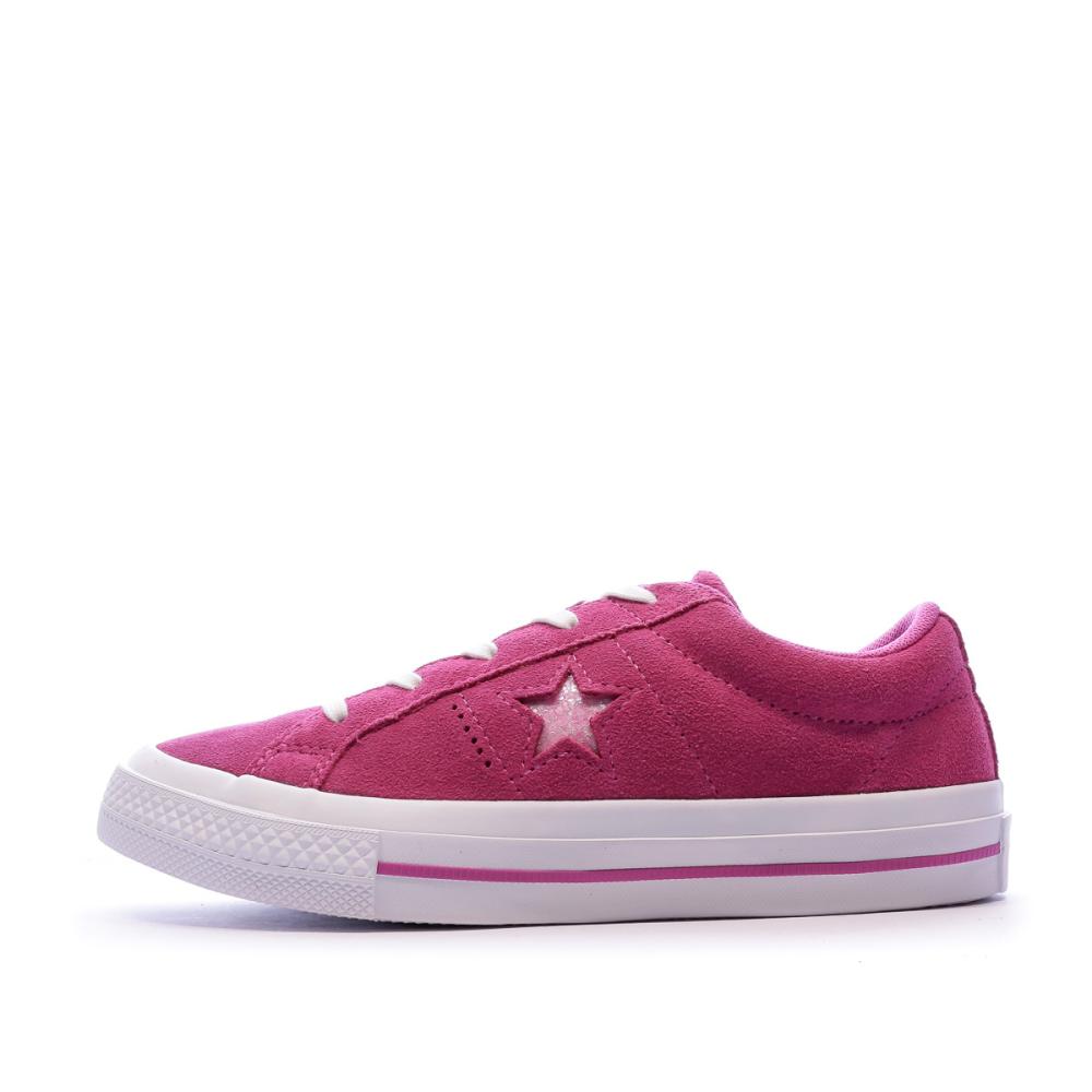 Baskets Roses Fille Converse ONE Star OX Active pas cher