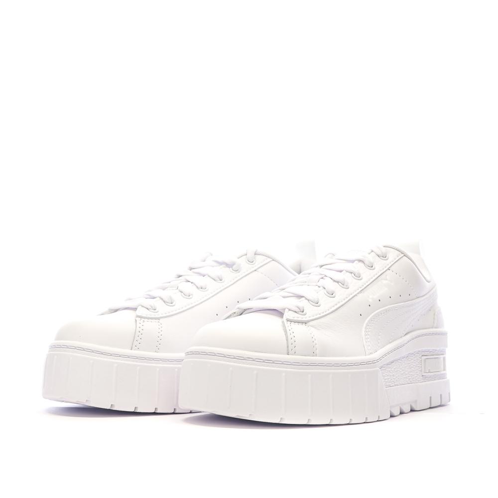 Baskets Blanc Femme Puma Mayze Wedge vue 6