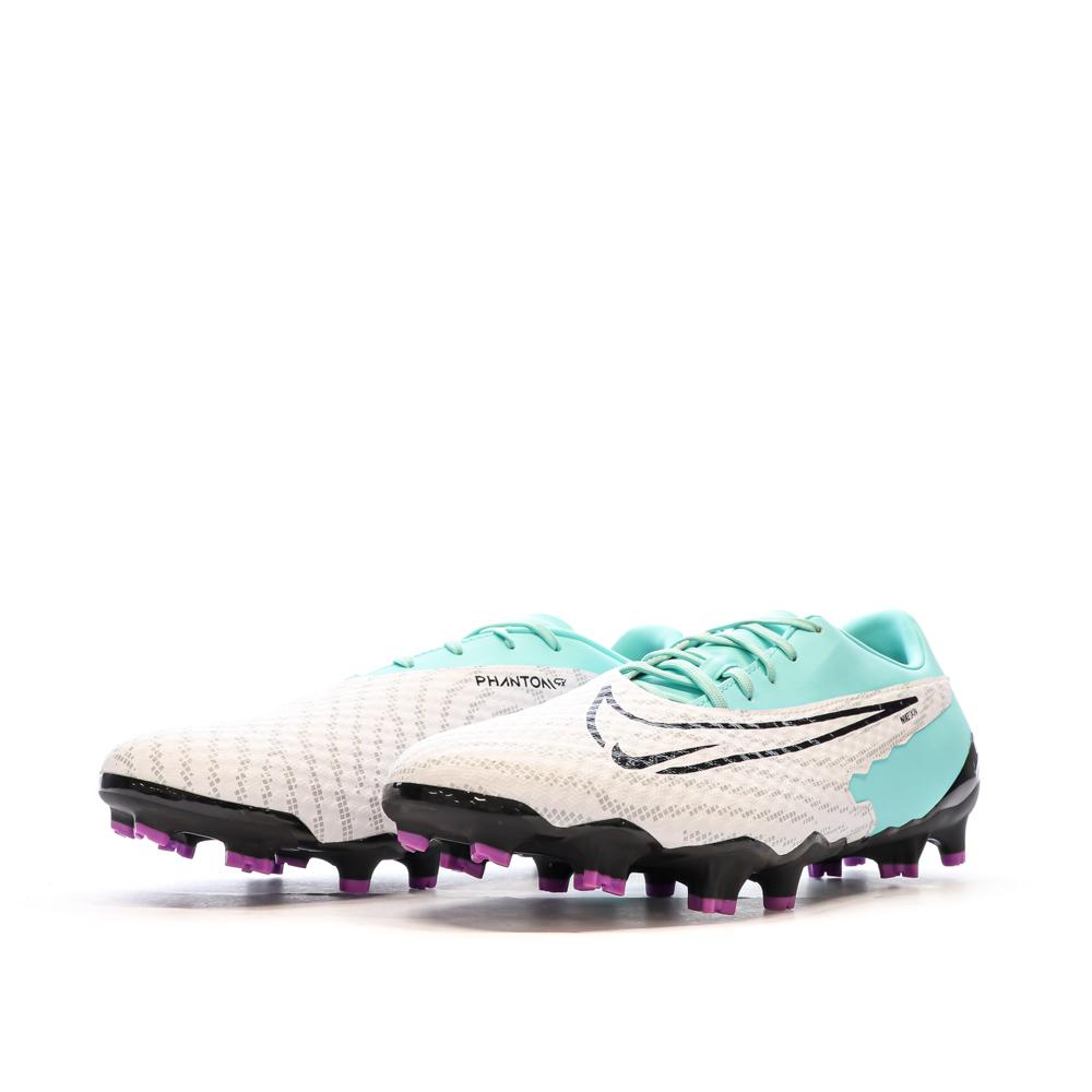 Chaussures de foot Blanc/Vert Homme Nike Phantom GX Academy FG/MG vue 6