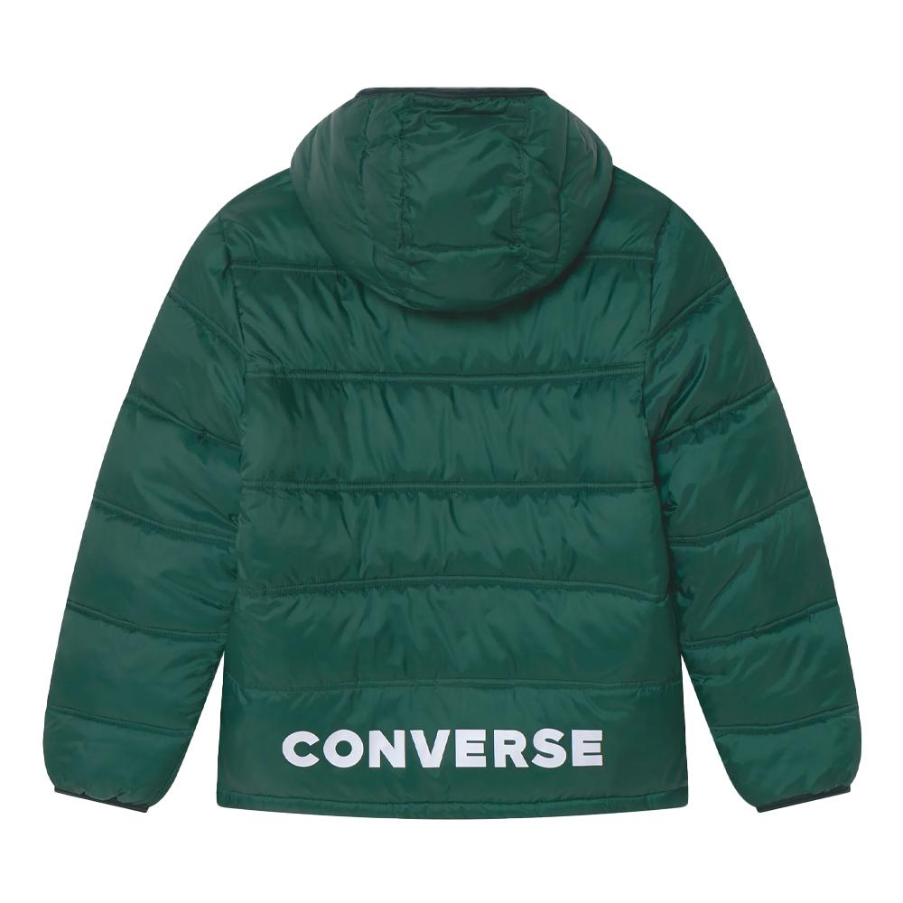 Doudoune Verte Garçon Converse Puffer Black vue 2