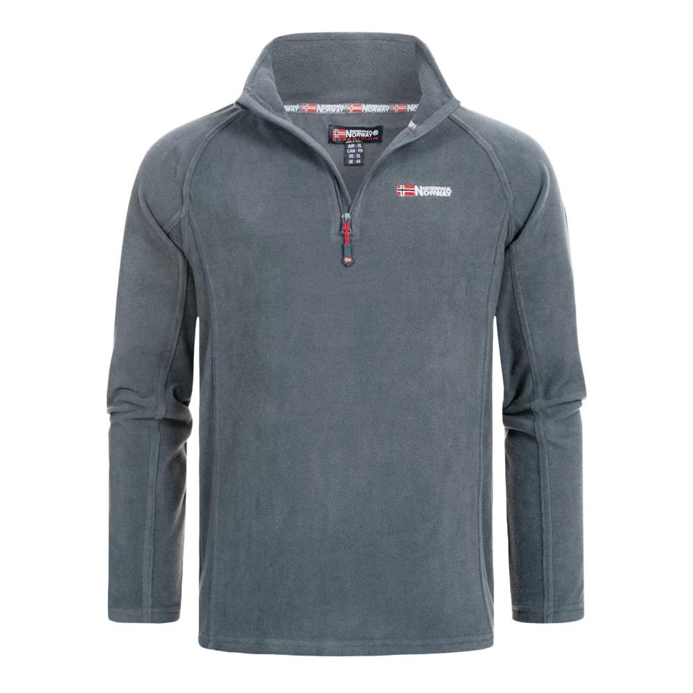 Veste Polaire 1/4 de Zip Grise Homme Geographical Norway Men 233 pas cher