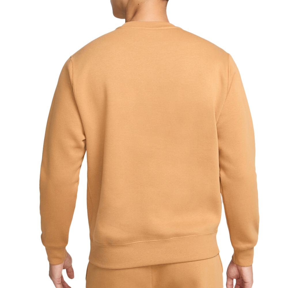 Sweat Orange Homme Nike Club vue 2
