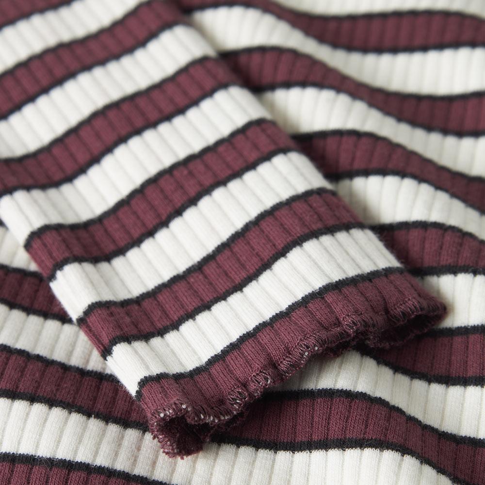 T-Shirt Bordeaux/Blanc Fille Name i Tala vue 3