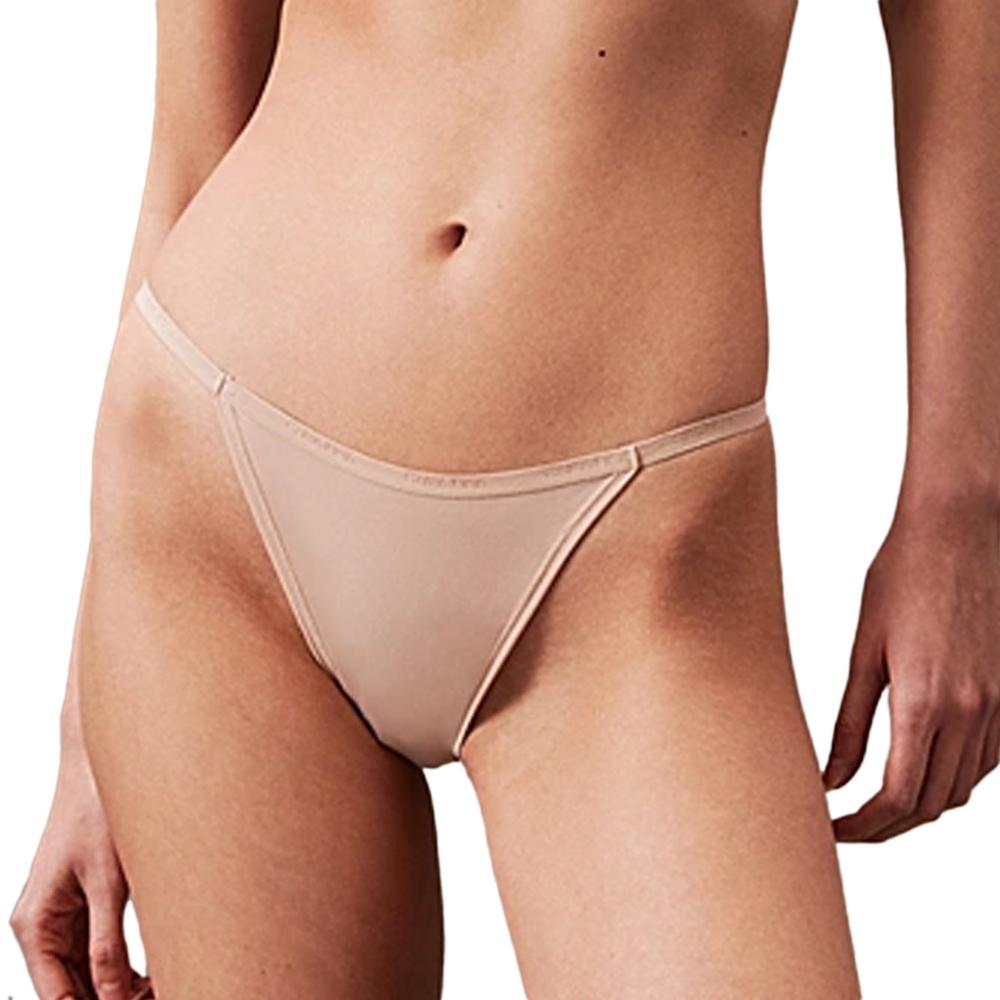 String Mauve Femme Calvin Klein Jeans Thong pas cher