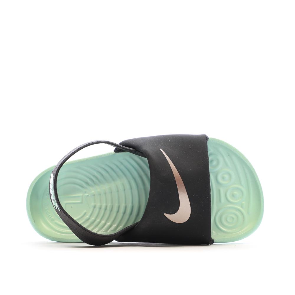 Claquettes Vert/Noir Bébé Nike Kawa Slide vue 4