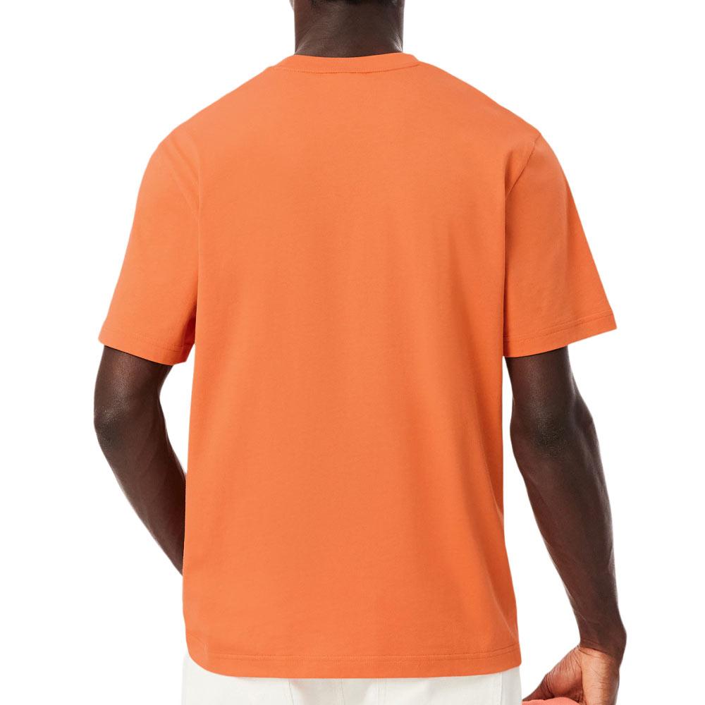 T-Shirt Orange Homme Lacoste Essentiel vue 2
