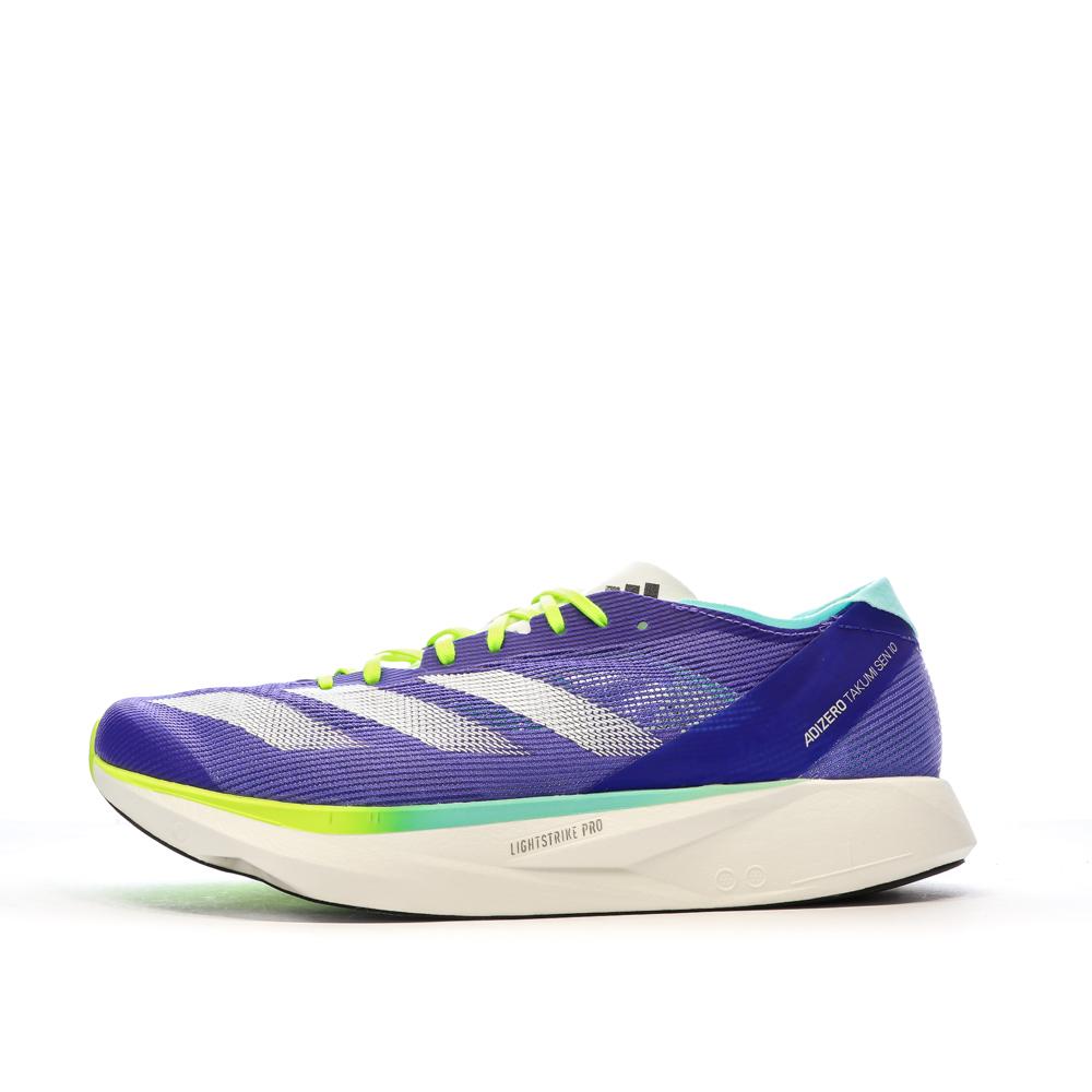 Baskets Bleu/Vertes Homme Adidas Adizero Takumi pas cher