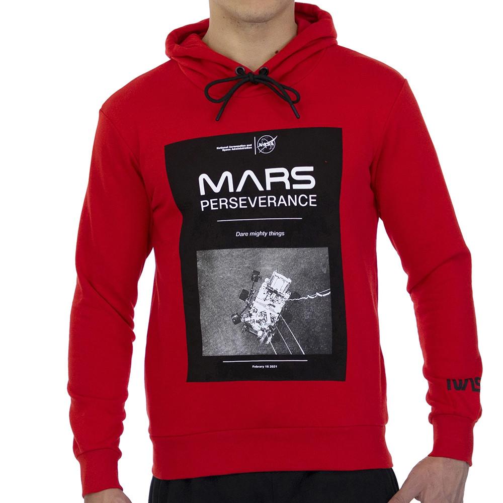 Sweat à capuche Rouge Homme Nasa 02H pas cher