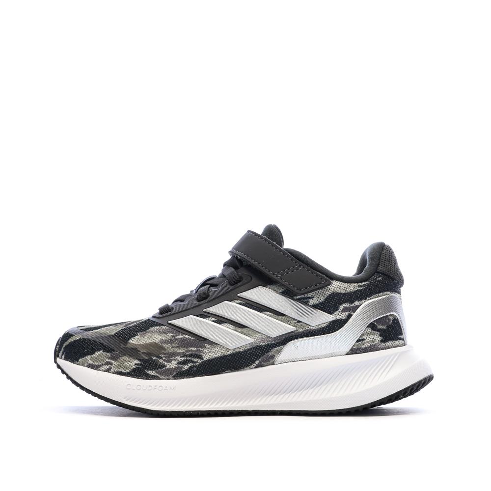 Baskets Noir/Beige Garçon Adidas Runfalcon 5 pas cher