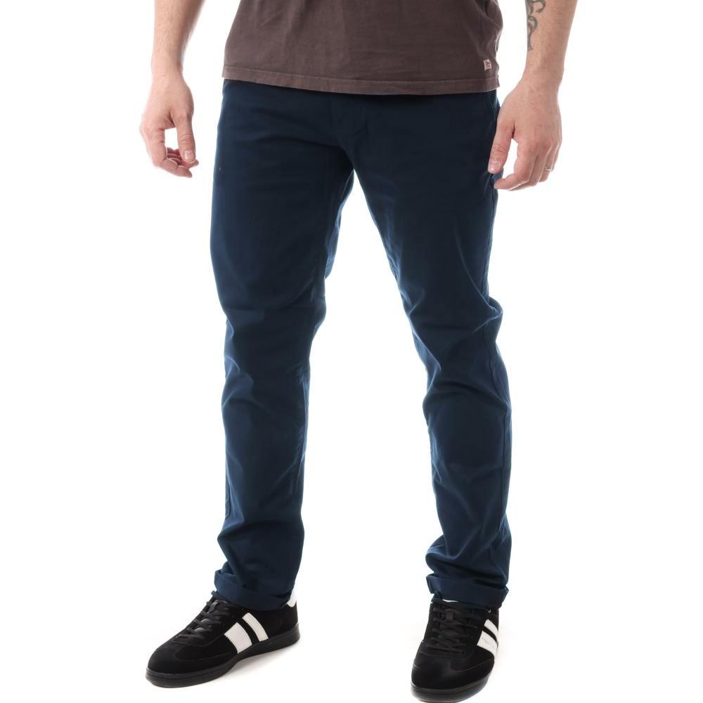 Pantalon Chino Marine Foncé Homme Paname Brothers Costa1 pas cher