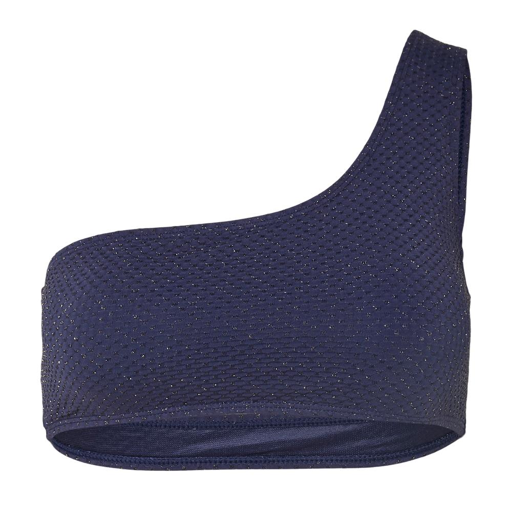 Haut de bain Marine Femme Pieces Drape Lurex pas cher