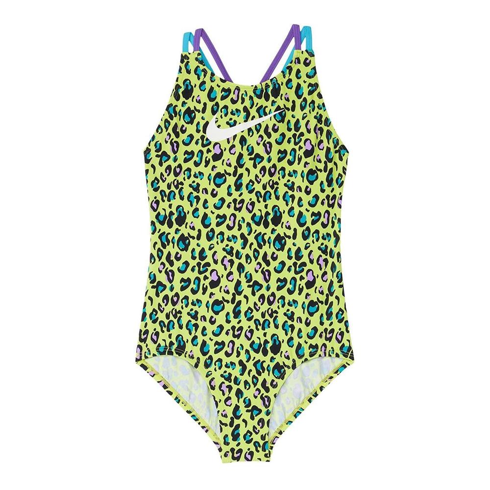 Maillot de bain Jaune à Motifs Fille Nike Spiderback pas cher