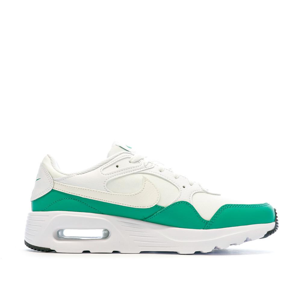 Baskets Blanches/Vertes Homme Nike Air Max vue 2