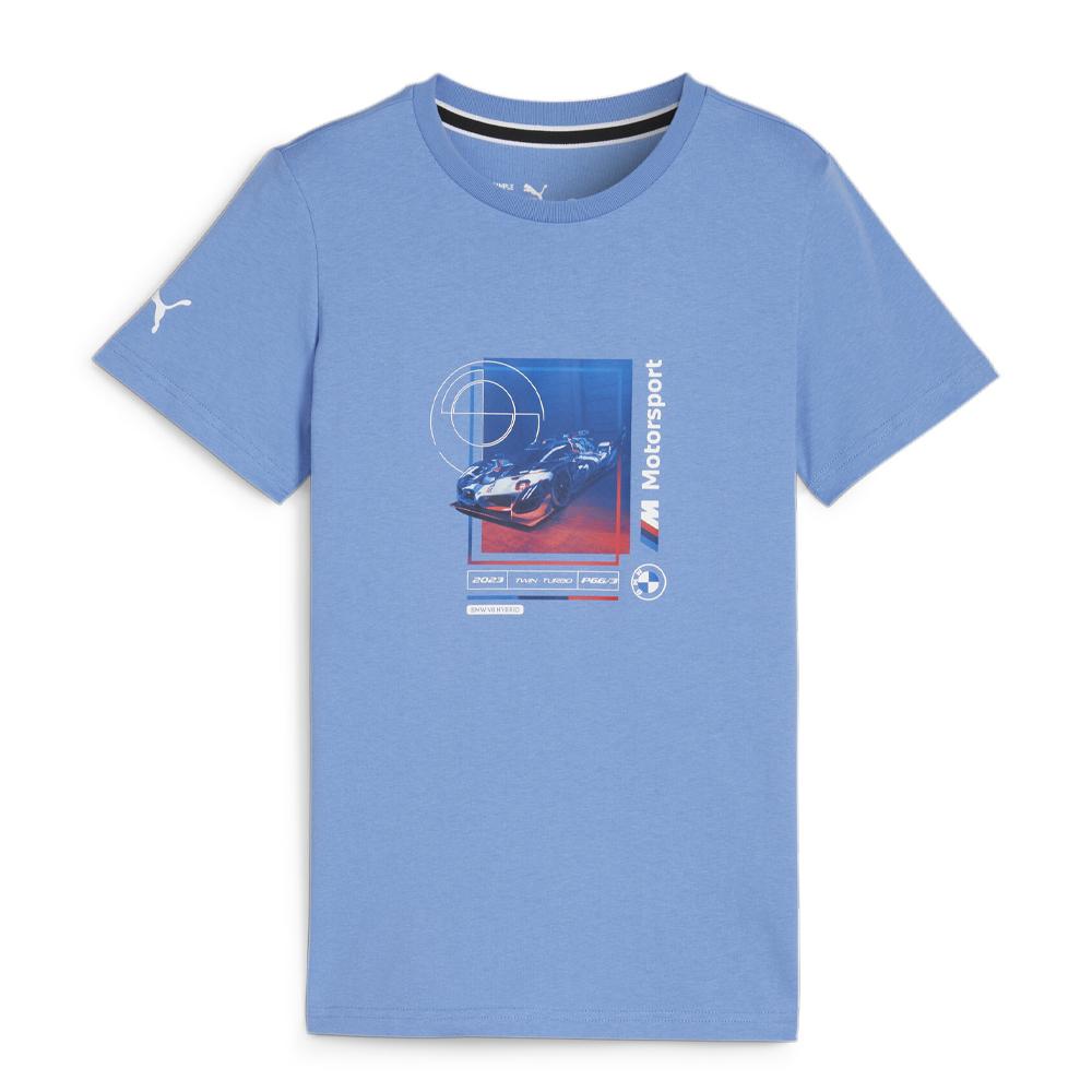 T-shirt Bleu Garçon Puma Cargraphic pas cher