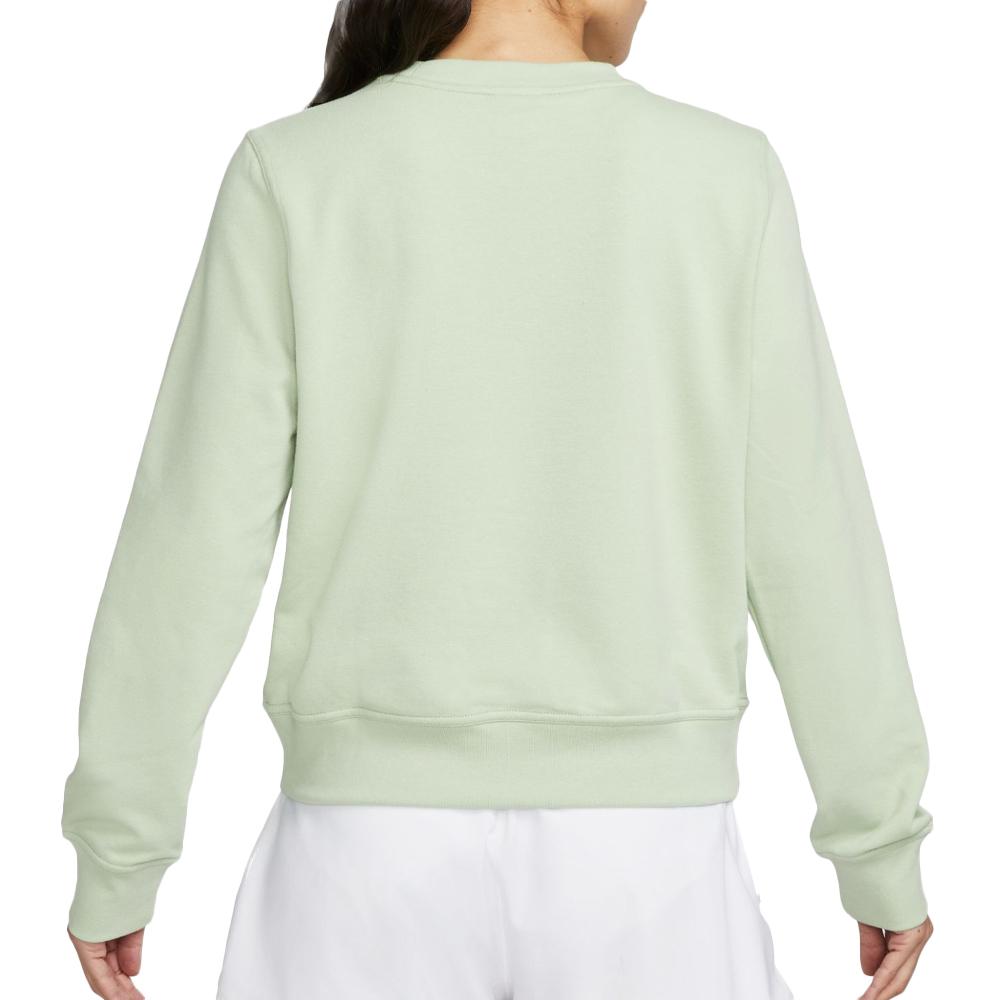 Sweat Vert Femme Nike One Df vue 2