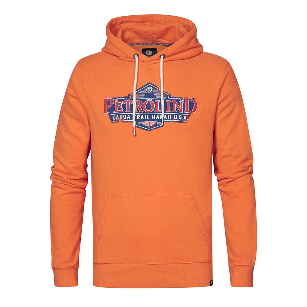 Sweat à Capuche Orange Homme Petrol Industries Hooded 1040 pas cher