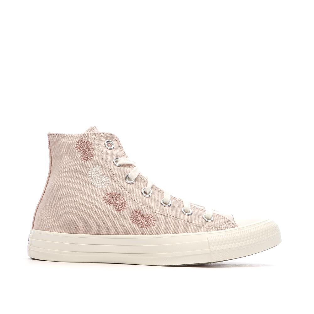 Baskets Roses Femme Converse Chuck Taylor All Star Flamingo vue 2