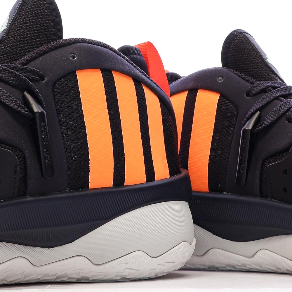 Chaussures de Basketball Noir/Orange Homme Adidas Dame 8 Extply vue 7